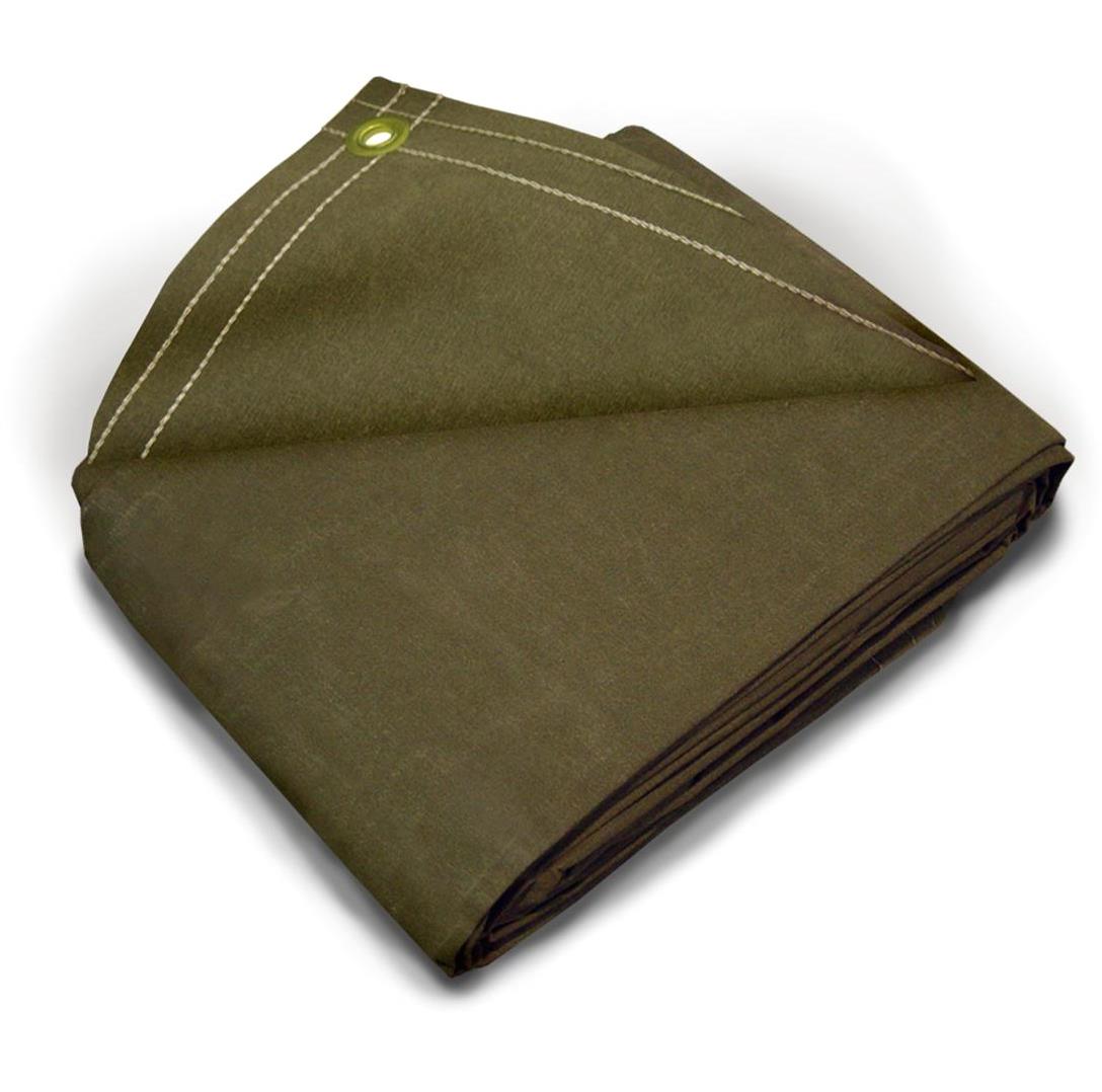 5' x 7' Workhorse Polyester Waterproof Breathable Canvas Tarp 