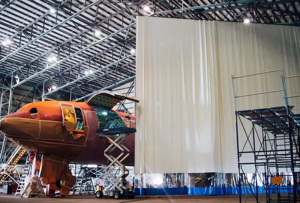 Aircraft Curtain Hangar Partitions 