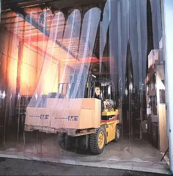 Clear Vinyl Strip Curtain Doors