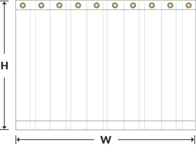 Custom clear vinyl tarps chart