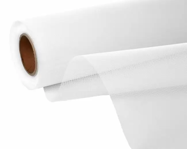 White 10 oz Vinyl Coated Mesh 61