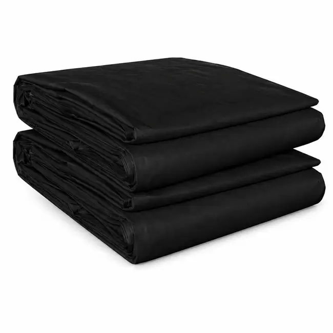 Black Super Duty Fire Retardant Poly Tarps | 20 Mil | Made in the USA | 18' X 20' 