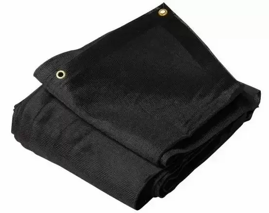  Black 86% Knitted Mesh Tarps 6'2
