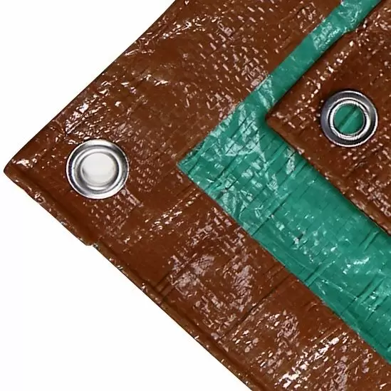 Brown and Green Poly Tarp