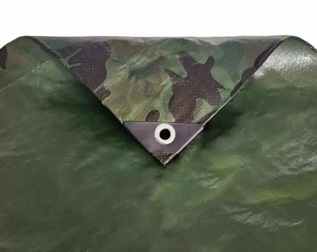 thumbnail interactive-video image 1 of 4x6 Foot Camouflage Tarp – Heavy Duty, Multi-Use, Outdoor Cover – Unbranded 1 of 2