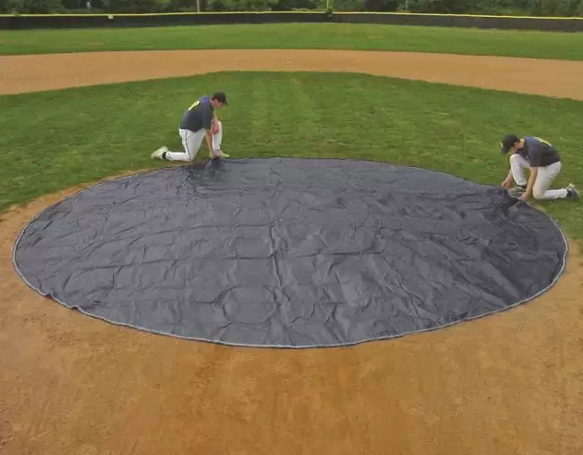 Charcoal Baseball Mound Tarp Covers