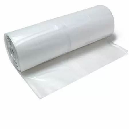 10 Mil Reinforced Fire Retardant String Poly Sheeting - 20' X 100'