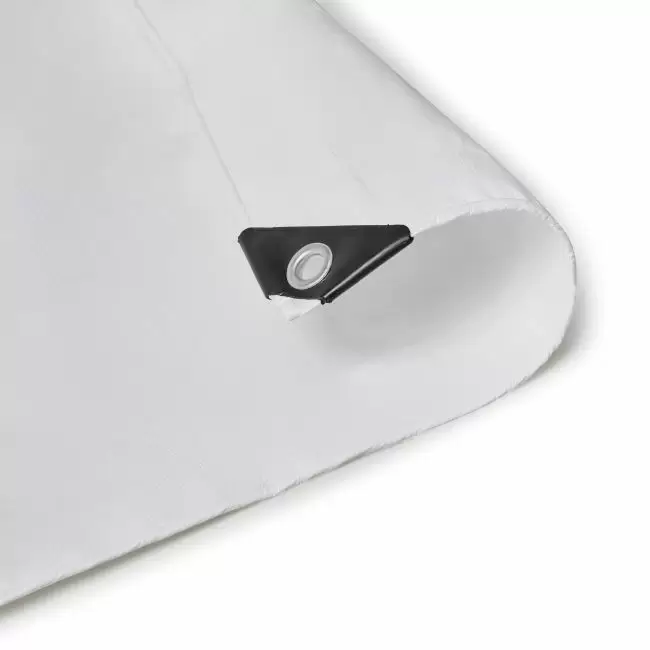 White Fire Retardant Poly Tarp