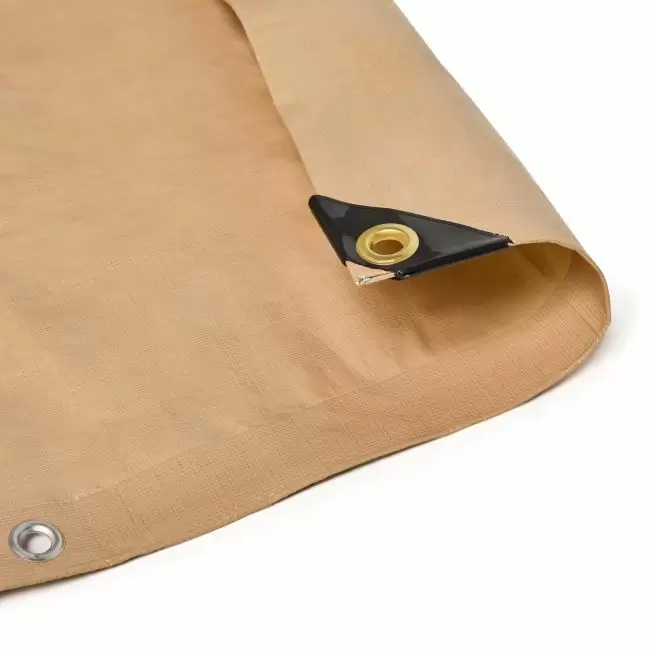 Heavy Duty Tan Poly Tarp 20 x 40 - Sale Tarp