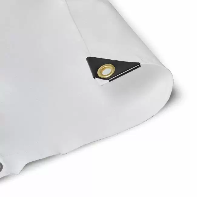 White Poly Tarp Grommet