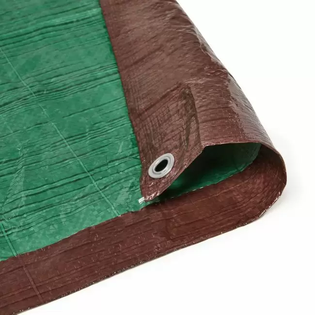 Economical Brown/Green Poly Tarp