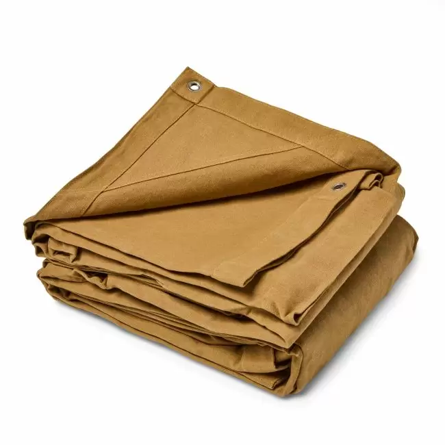 FoundGo Canvas Tarp 12x16ft Heavy Duty Waterresistant Tarps