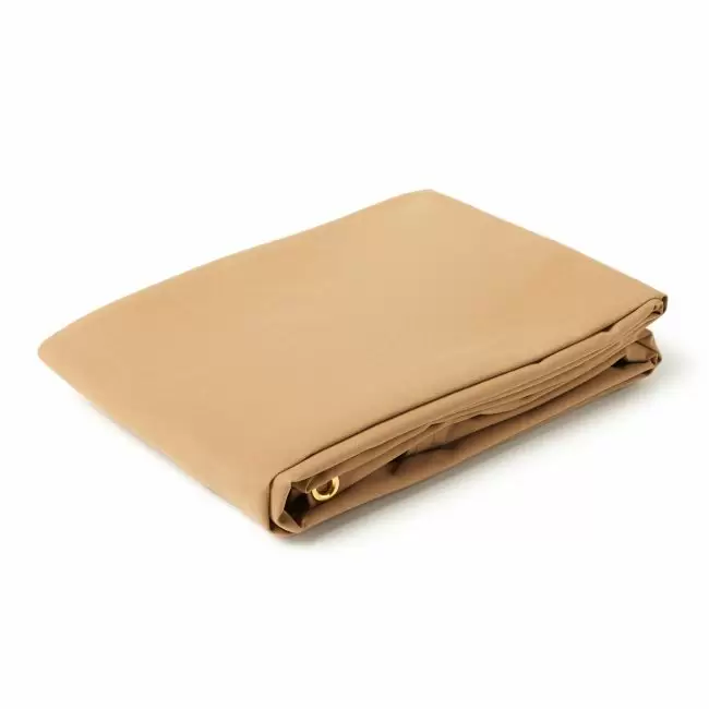 Water Resistant Canvas Tarp Tan - 4'x6' Heavy Duty Protection Cover