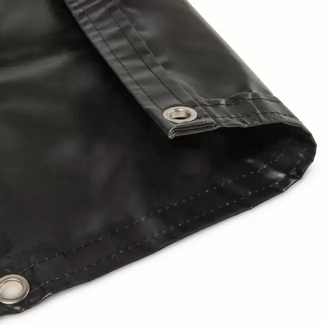18 oz Black Vinyl Tarps | Heavy Duty | Waterproof Tarps