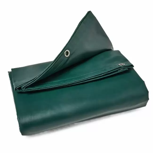 18 oz Green Vinyl Tarps | Heavy Duty | Waterproof Tarps