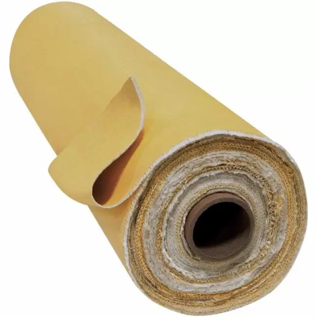 Gold Acrylic Coated Fiberglass Welding Fabric Roll