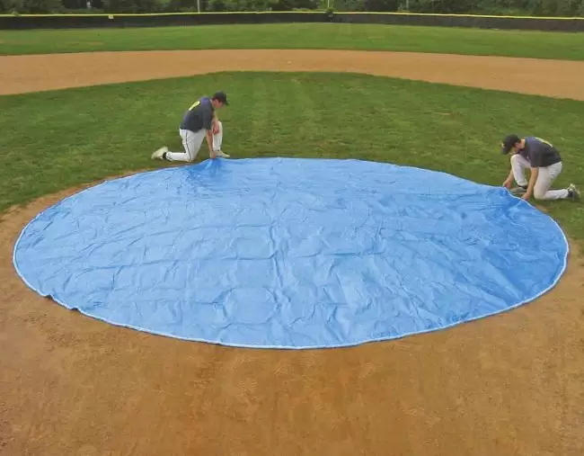 Lt Blue Wind Weighted Baseball Mound Covers