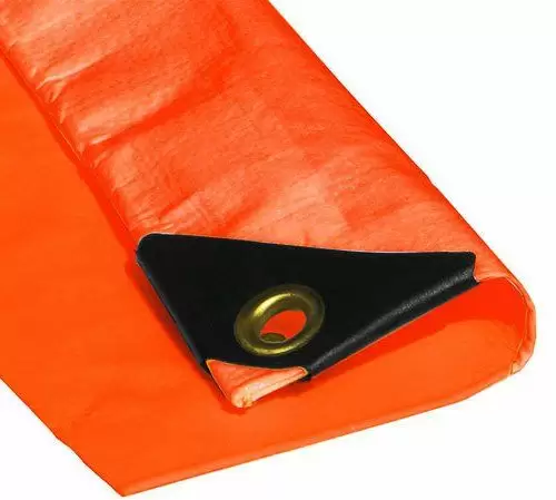 10 x 10 Orange Heavy Duty Poly Tarps | Sale Tarps