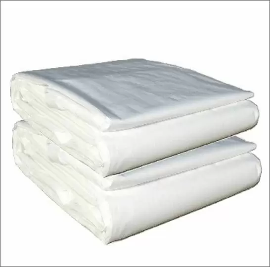24 Mil Super Duty White Fire Retardant Poly Tarp | 8' X 10'