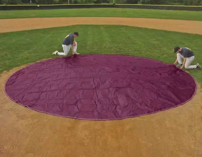 Purple Wind Weighted Baseball Mound Covers