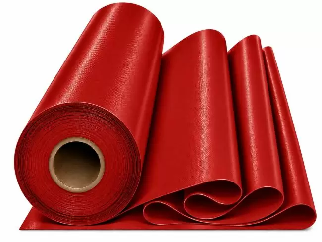 Red 10 oz Vinyl Coated PVC Fabric by the Yard