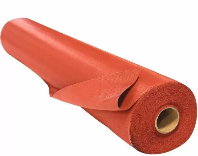 17 oz Red Silicone Coated Fiberglass Fabric By The Yard / Roll