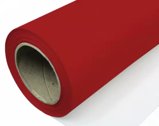 Red 18oz Vinyl Coated Polyester Waterproof Tarp Fabric