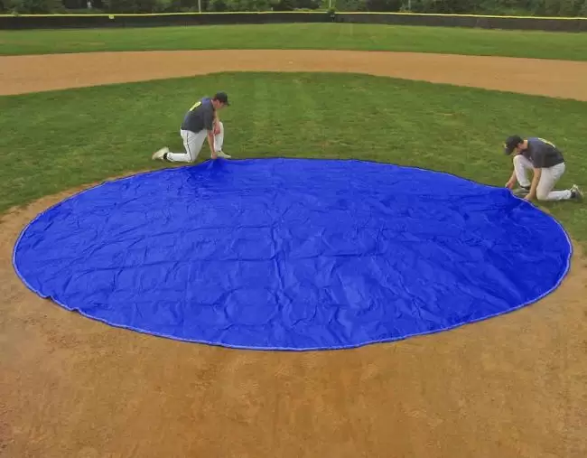 26' Dia. Royal Blue Baseball Mound Cover - Sale Item