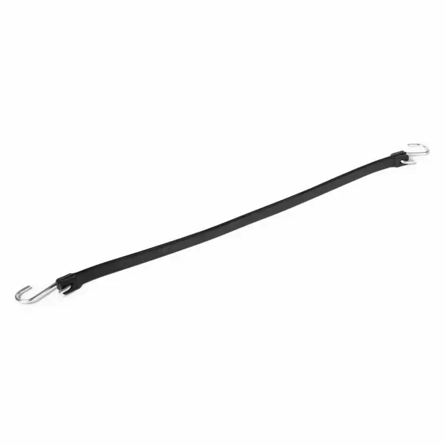 Black EPDM Rubber Tarp Straps | 21” with S-Hooks | 50 Pack