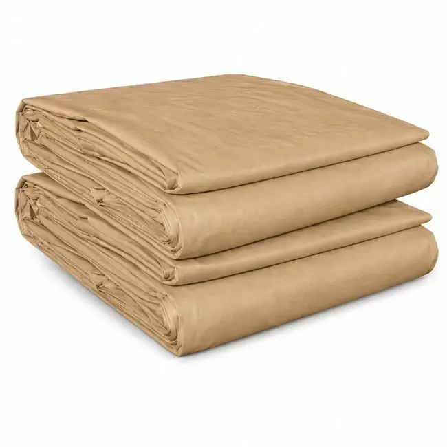 20 Mil Tan Fire Retardant Poly Tarps | 20 X 40 | USA Made   