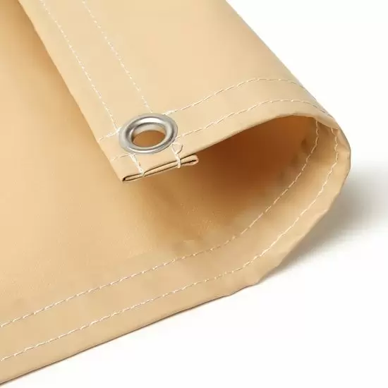30' X 60' Tan 18 oz Vinyl Tarp | Heavy Duty