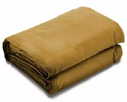Tan Canvas Tarps - 16 oz. - Water Resistant 12' X 20'