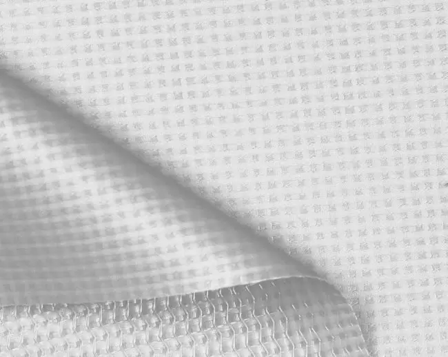 Translucent 13 oz Vinyl Laminated Polyester Fire Resistant Fabric