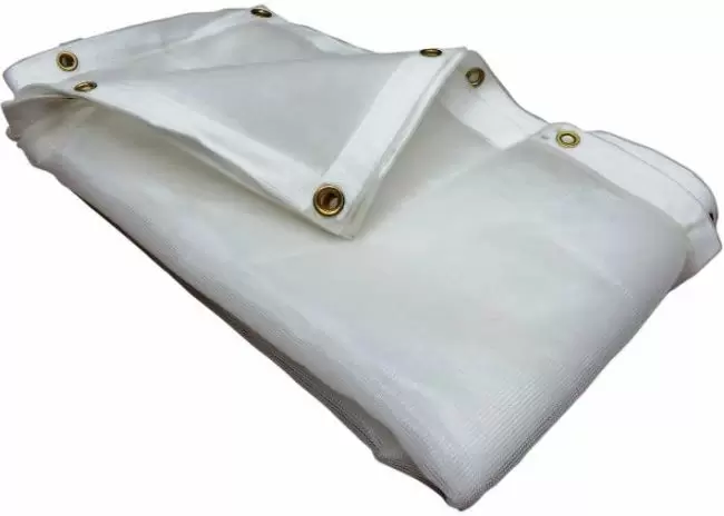 White Mesh Shade Tarps
