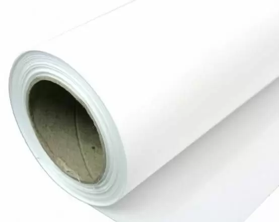 White 18oz Vinyl Coated Polyester Waterproof Tarp Fabric