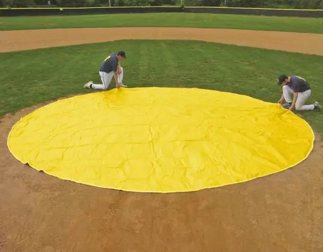 Yellow Wind Weighted Baseball Mound Covers
