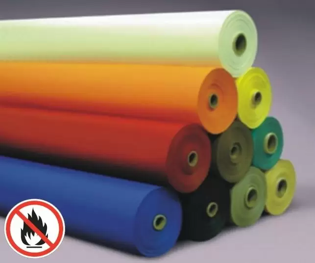 18oz Vinyl Laminated Polyester Fire Resistant Fabric