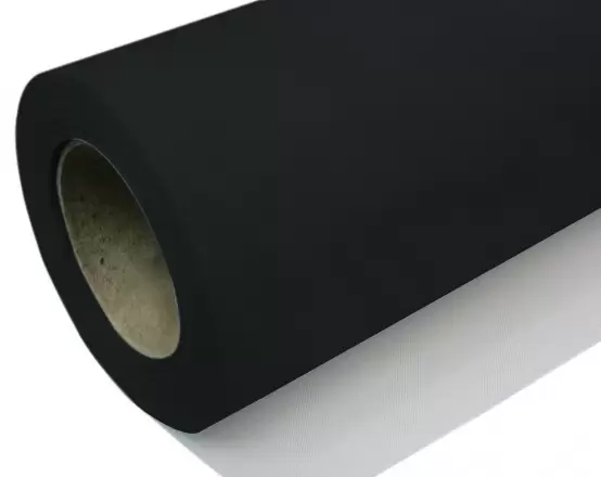 Black Vinyl Coated Polyester Fabric