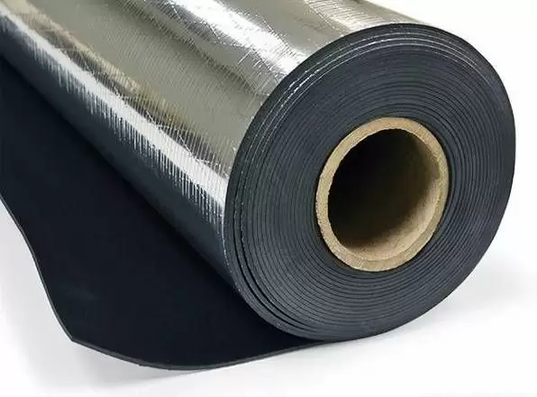 Noise Barrier Reinforced Vinyl with Foil Facing | .100 Thick | 16 oz