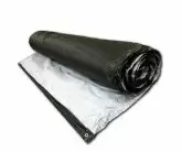 Silver/Black Insulated Foam Tarps 12