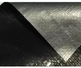 12 Mil Poly Fabric Black Silver