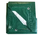 Super Heavy Duty Green White Poly Tarps