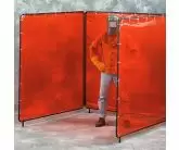 Freestanding Three Panel Welding Screen