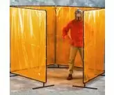 Freestanding Four Panel Welding Screen