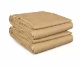 20 Mil Tan Fire Retardant Poly Tarps | 5 X 10 | USA Made  