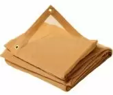 Tan Mesh Tarp