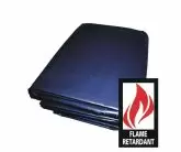 Navy Blue Fire Resistant Vinyl Tarp