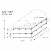 Coil Bag Tarp Covers 6' x 6' x 6'