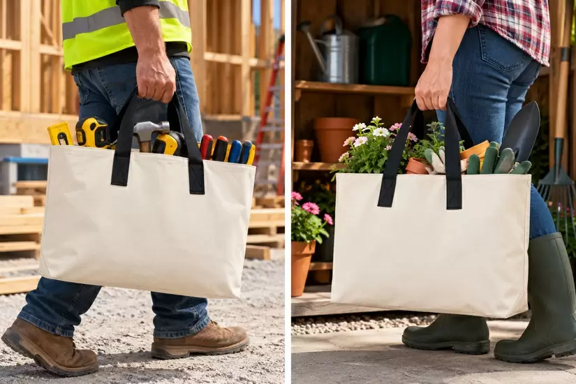 Canvas Tool Bags and Totes Provide Carrying and Storage Solutions on the Job, at the store, and around the house.