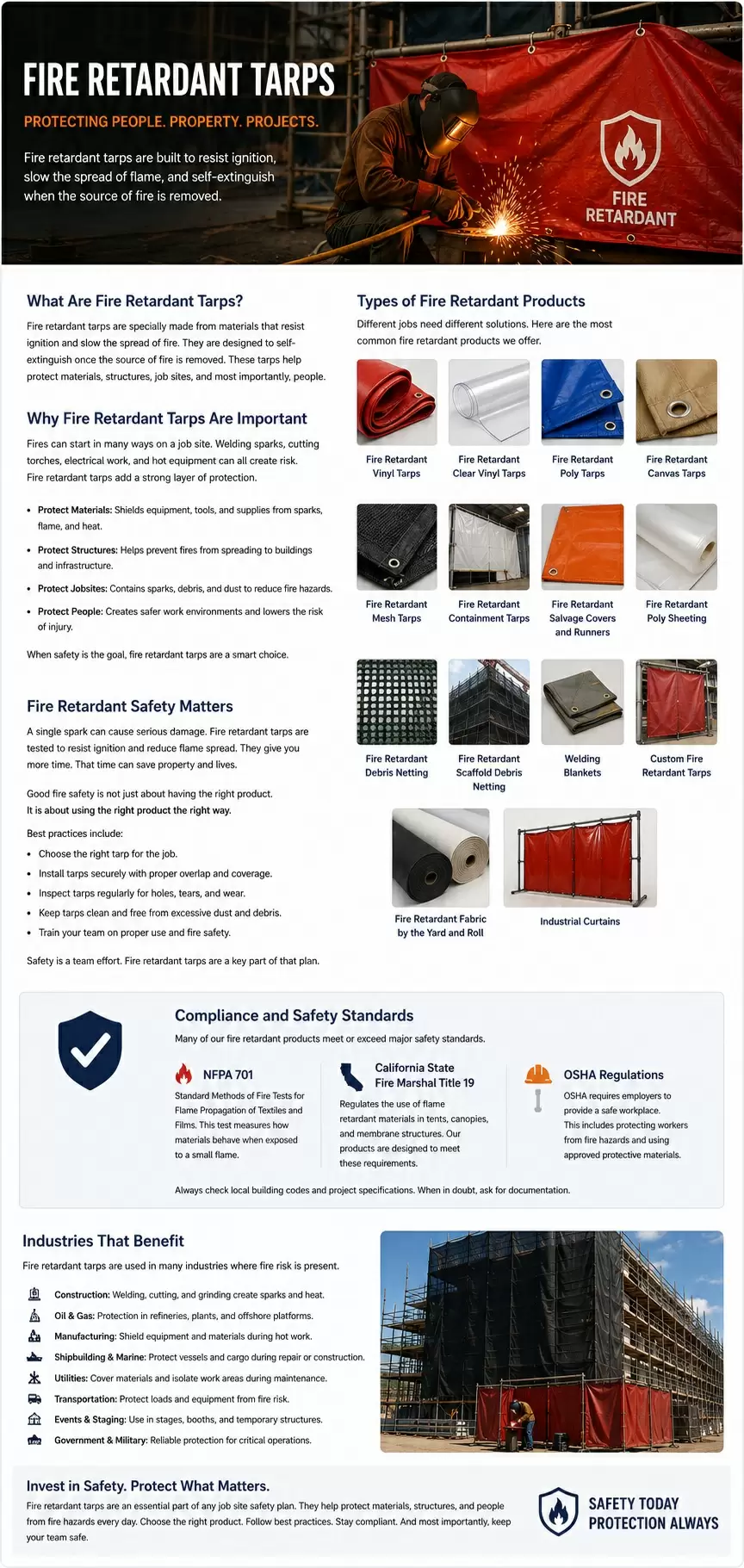 Fire Retardant Tarps Protect What Is Important